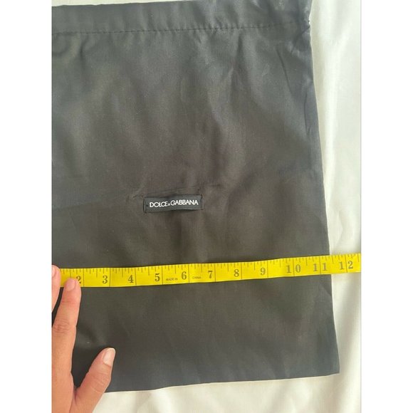 Dolce & Gabbana Dust Bag Black Storage Drawstring 14.5" X 11" - Picture 3 of 5